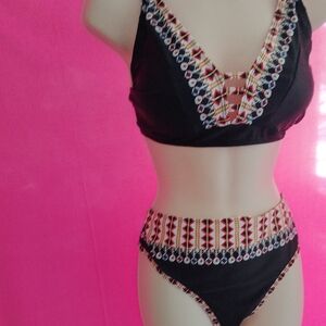 Denater Women's Two Piece adorable  bathing Suit, Size XL, New Without Tag